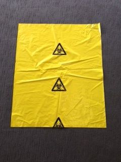 Hazard Bag Yellow Bin Liner 82Lt 770 x 950  Ctn250