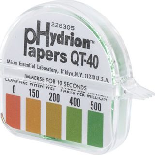 Hydrion QT-40 Test Paper