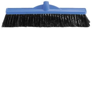 Broom Medium Stiff 450mm Blue - Head Only