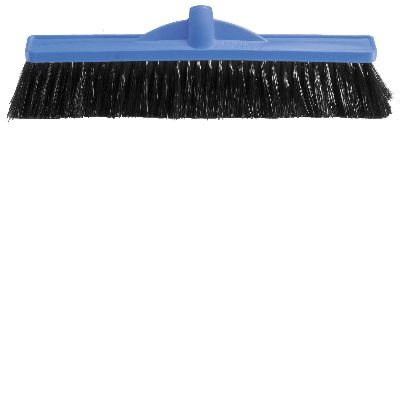 Broom Medium Stiff 450mm Blue - Head Only