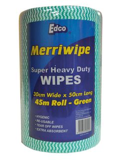 Wipe Edco Green Merriwipe Super Heavy Duty (Roll)