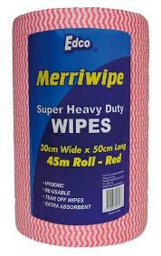 Merriwipe Wipe Super Heavy Duty Red