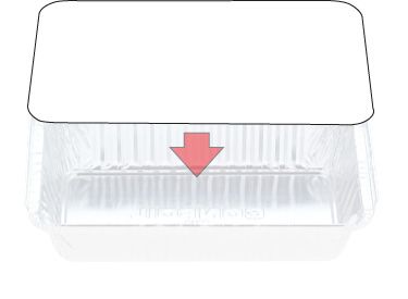 Foil Container Lid 7119 Slv500 (C-LI445/446PP)