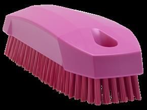 Vikan Hand Brush/ Nailbrush 130 mm, Hard, Pink