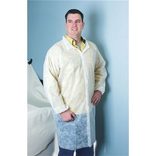 Lab Coats White Disposable No Pockets Ctn 50