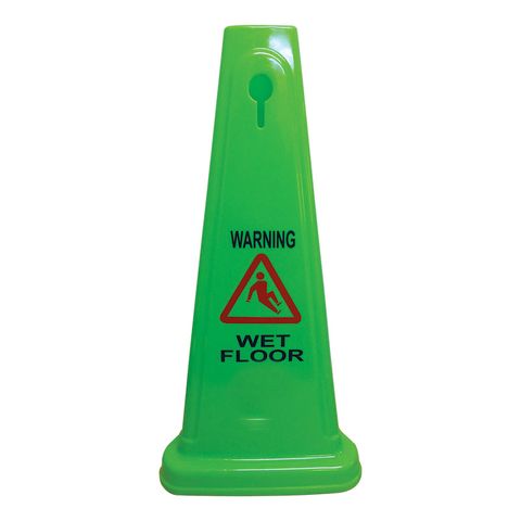 Wet Floor Cone Lime Green