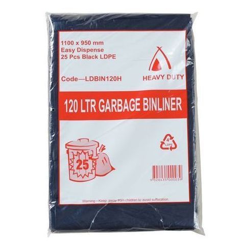 Garbage Bag 120Lt H/Duty Ctn100