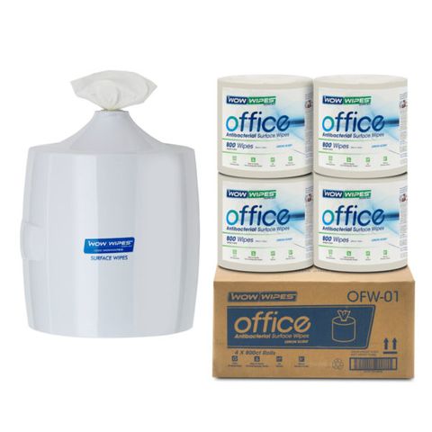 Wow Wipes Wall Mounted Dispenser  White