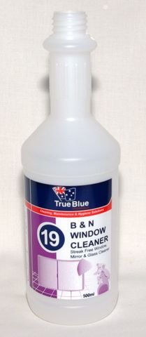 True B&N Window Cleaner 750ml Empty Bottle