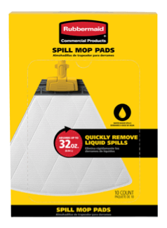 Rubbermaid Spill Mop Pads 10pk