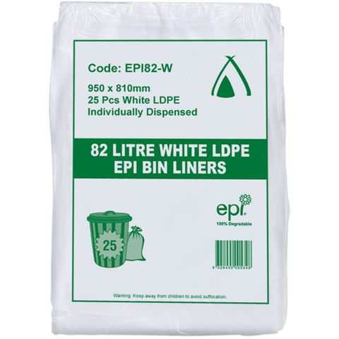 Garbage Bag 82Lt EPI White Ctn 250