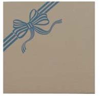 Cake Box No 12 Blue Bow Pkt 25