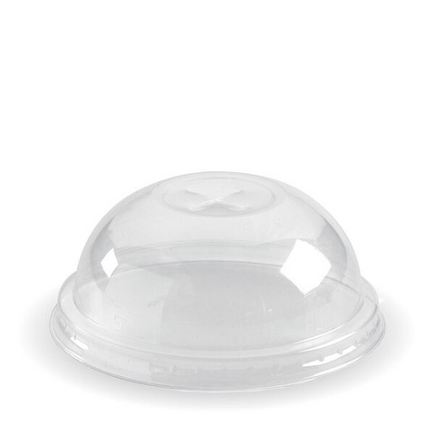 Biopak Domed Lid to suit Cold Cup Clear 60-280ml Slv 50