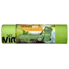 Compostable Bin Liner Green 140Lt Roll 12