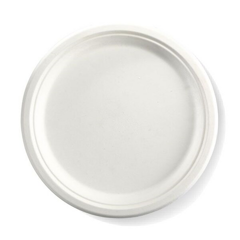 Biopak Plate 10" Round White Slv 125