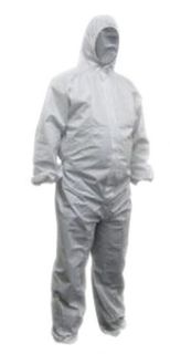 Disposable Coverall XXL white - hooded