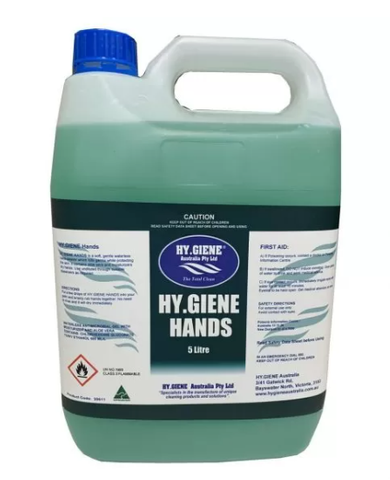 HY.GIENE Hands Sanitiser 75% alcohol 5L