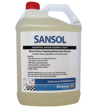 Whiteley Sansol Bathroom Disinfectant 5ltr
