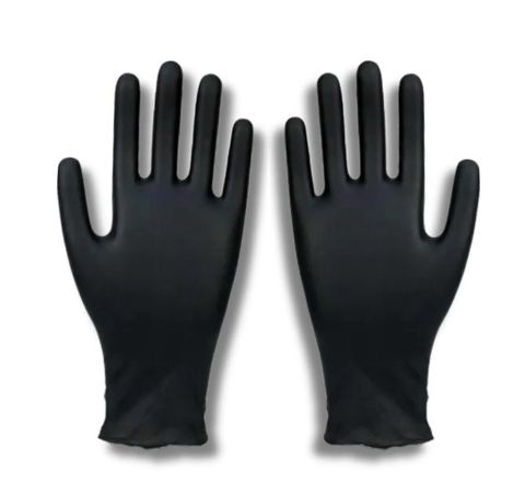 Nitrile Glove Black P/Free Medium 100/pkt