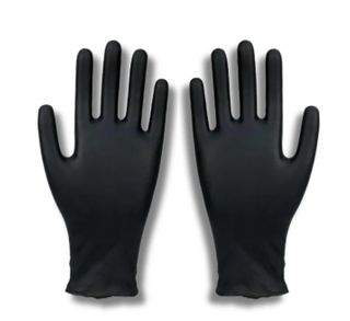 Nitrile Glove Black P/Free XX-Lge 100/pkt APOLLO