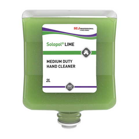 Deb Solopol Lime HDHC Cormeal Hand Scrub 2lt