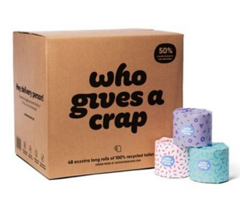 Who Gives A Crap Classic TP 100% Recycled Toilet Roll 3 ply 48/ctn