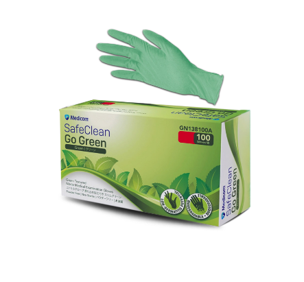 Nitrile Glove Green X-Lge P/Free 100/pkt - MEDICOM