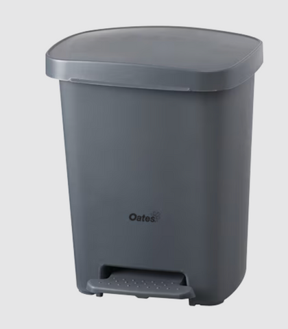 Oates Pedal Bin Grey 30ltr