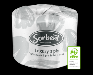 Sorbent Luxury Toilet Tissue 3ply 225sht 48/ctn