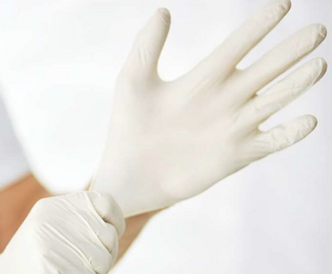 Latex Glove P/Free Large 100/pkt