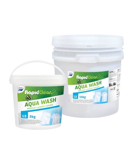 Aqua Wash Laundry Powder 15kg Pail