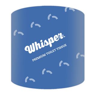 Whisper Premium 2ply 400 sheet Toilet Tissue Wrapped x 48