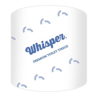 Whisper Premium  3ply 230 sheet Toilet Tissue Wrapped x 48