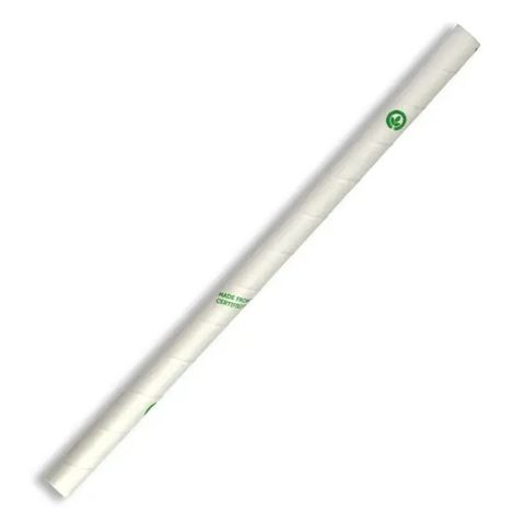 10mm jumbo paper straw - white 2500/ctn