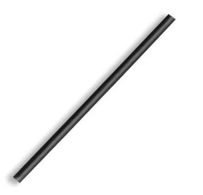 4.5x120mm cocktail paper straw - black