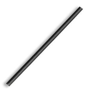 4.5x120mm cocktail paper straw - black