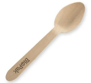 10cm coated tea spoon - FSC 100% - wood