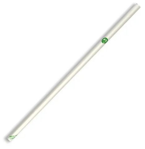 6mm White Regular Straws