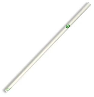 6mm White Regular Straws 2500/ctn