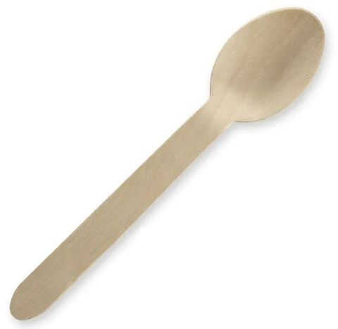 16cm Unbranded Wood Spoon - Bulk Pack x 2000