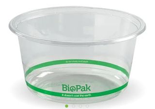 Biopak 700ml Clear Wide Biobowl X600