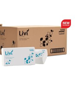 Livi Essential Compact Hand Towel 12pkts x 150shts