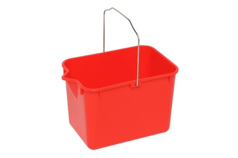 Edco Squeeze Mop Bucket 11ltr RED