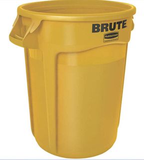 Rubbermaid Brute Cont Branded W/O Lid 20G/76L YEL