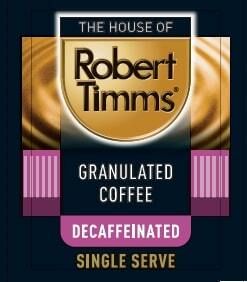 Robert Timms Decaffeinated Coffee Sachets 500/ctn