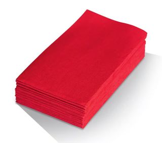 Red Quilted 2ply Dinner Napkin -1/8 GT fold 1000pc/ctn