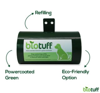 Dog Waste Dispenser SS (powder coated green)