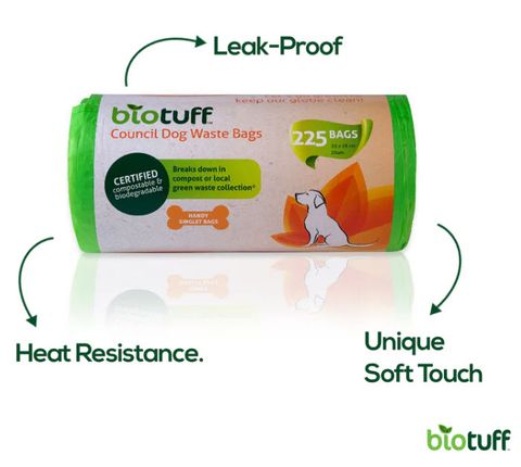 Biotuff Council dog waste bags roll