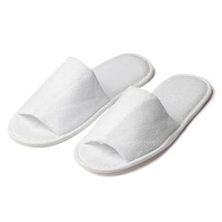 Slippers in Terry Cotton Towelling, Slimline, Open-toe 100/ctn
