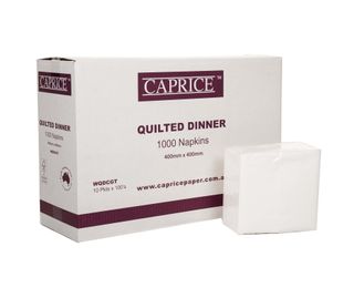 Napkin Dinner Quilt GT White 10 x100s